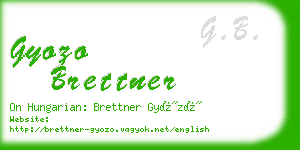 gyozo brettner business card